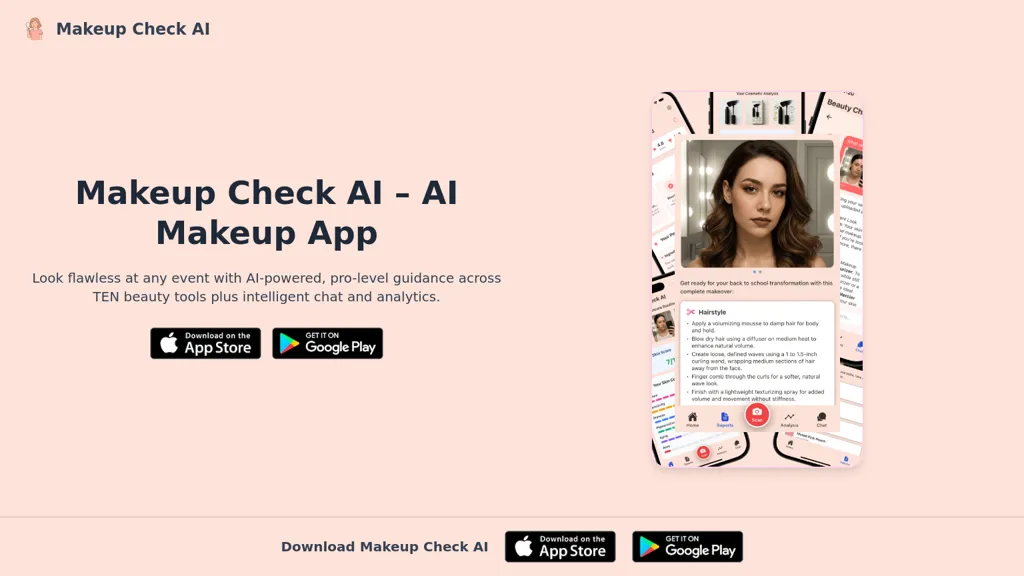 Makeup Check AI 工具截图