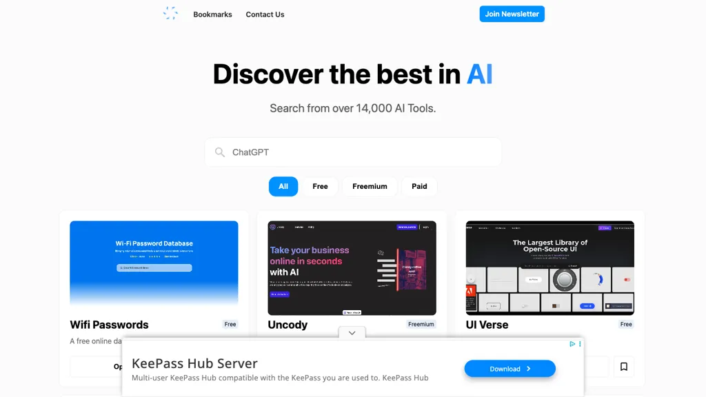 Mango AI 官网截图