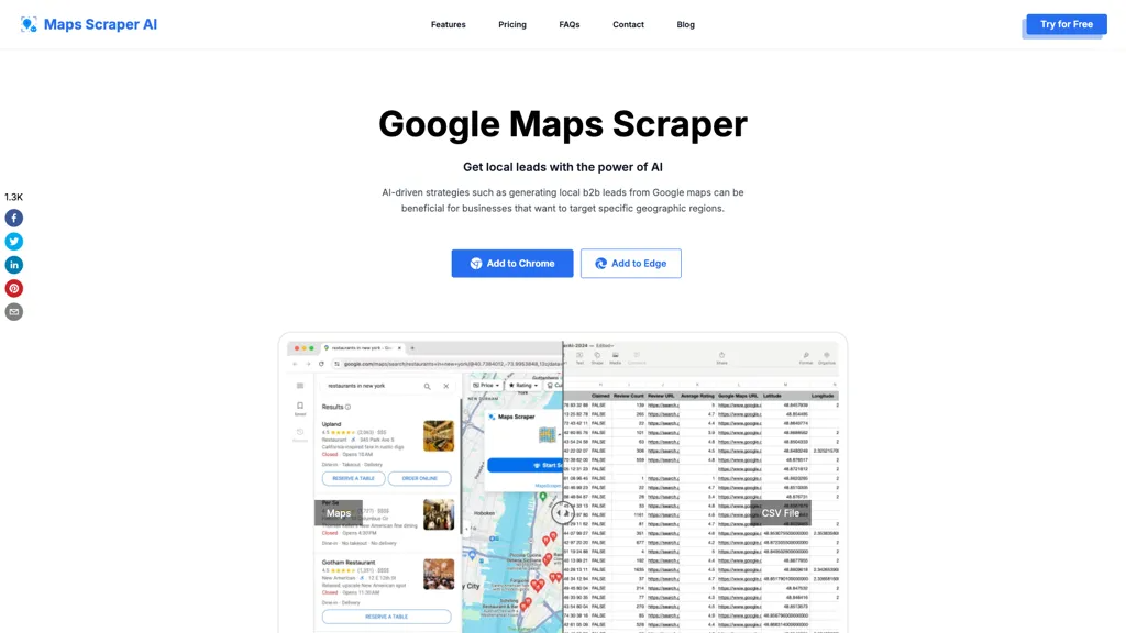 MapsScraperAI 工具截图
