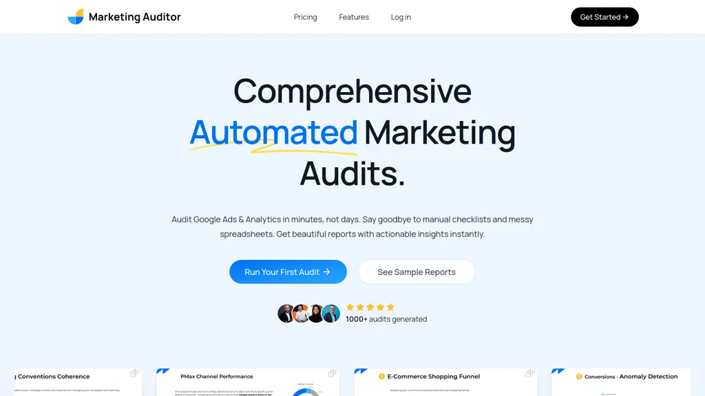 Marketing Auditor 官网截图