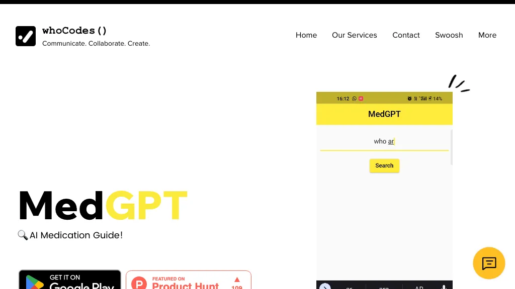 MedGPT 官网截图