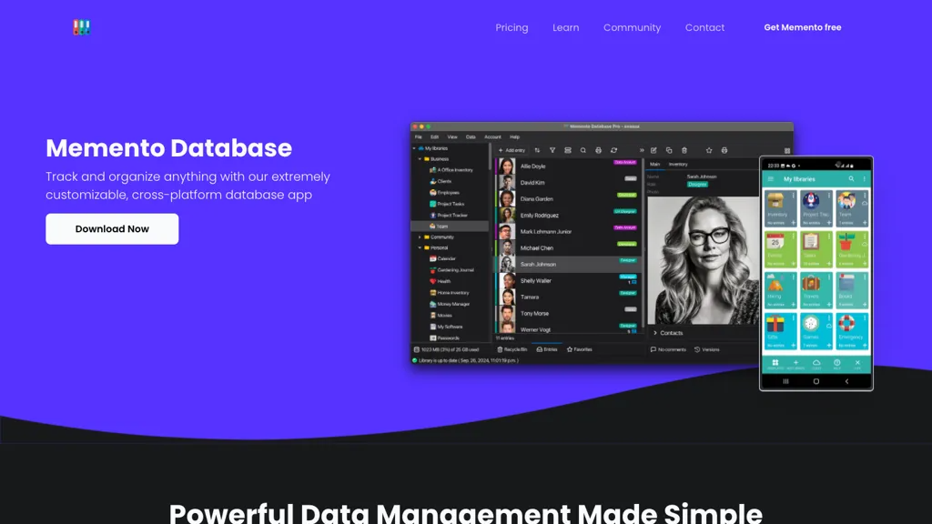 Memento Database 工具截图