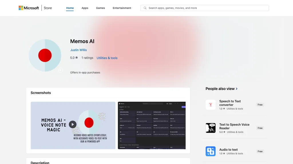 MemosAI 官网截图