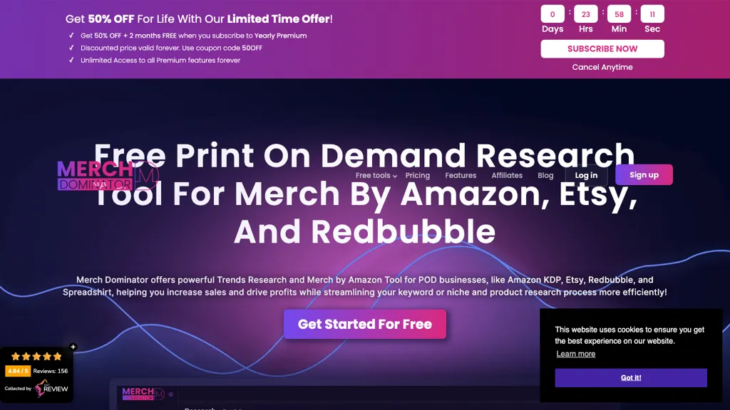 Merch Dominator 官网截图