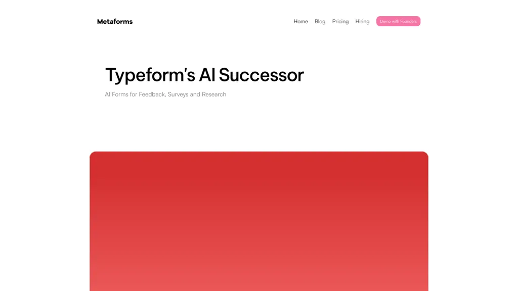 metaforms ai 工具截图