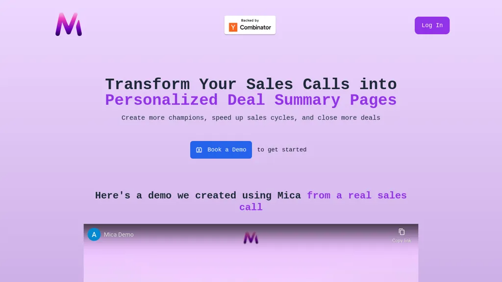 Mica AI 工具截图