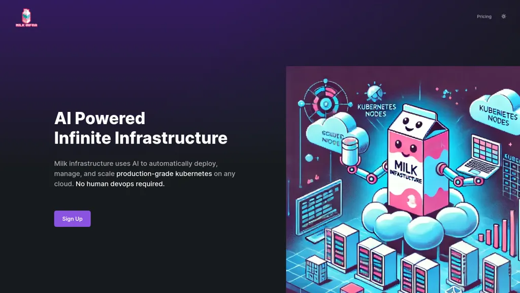 Milk infrastructure 工具截图