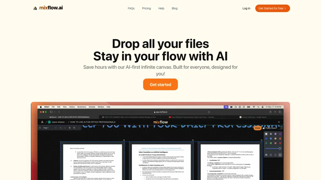 Mixflow.ai 工具截图