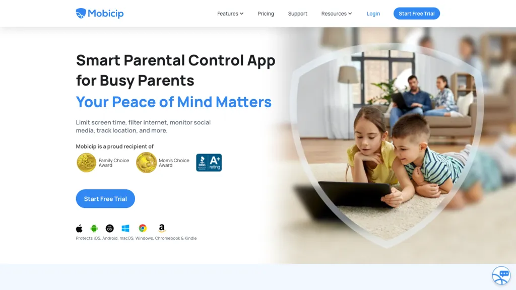 Mobicip 官网截图