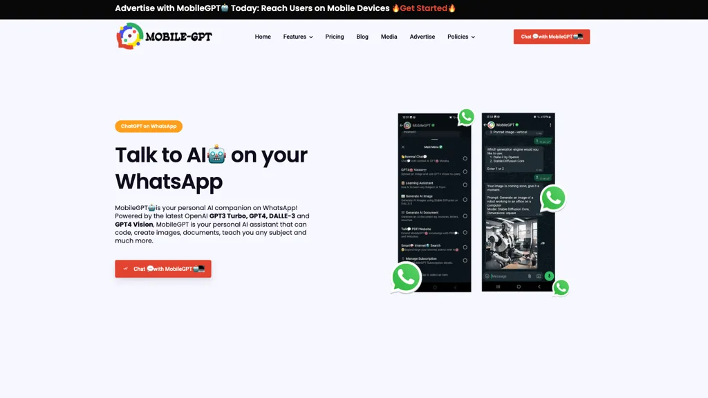 MobileGPT 官网截图