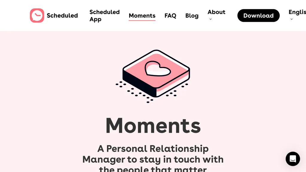 Moments 官网截图