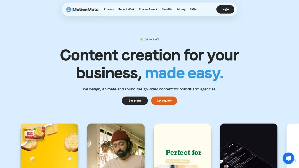 MotionMate 官网截图