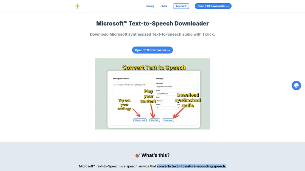 Ms text-to-speech downloader 工具截图