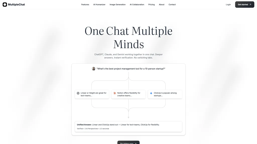 MultipleChat 官网截图