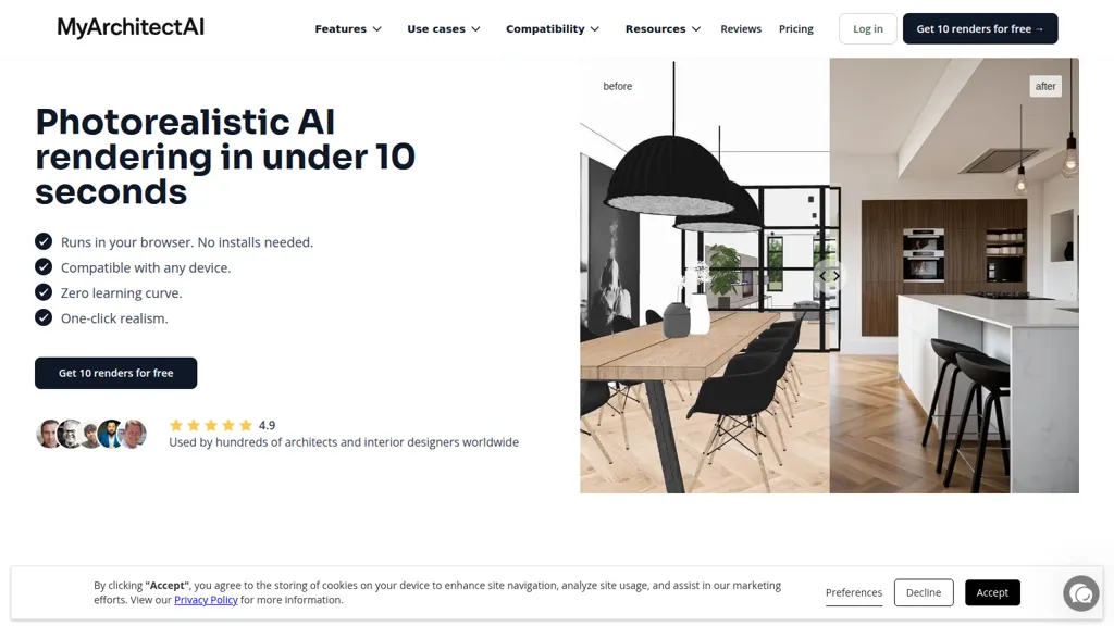 MyArchitectAI 官网截图