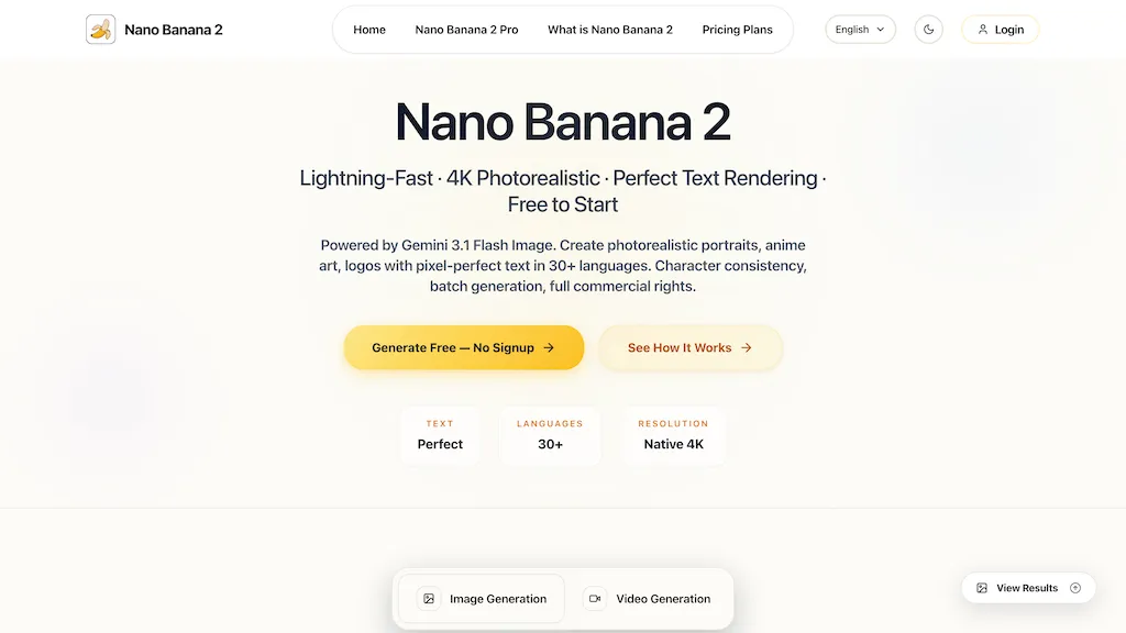 nanobanana2.co 官网截图