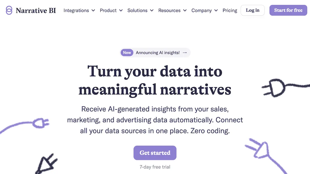 Narrative BI 工具截图