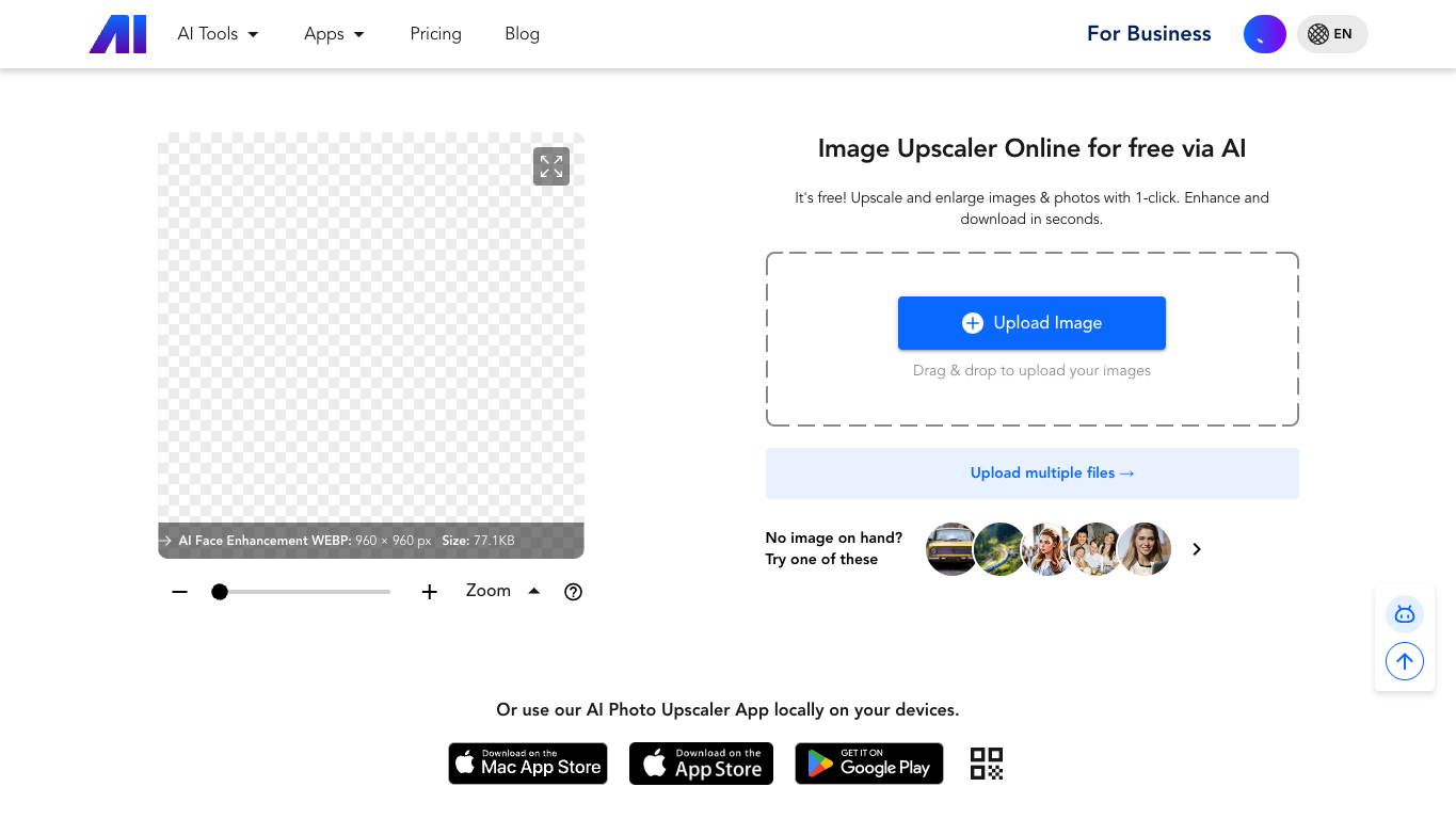Nero Image Upscaler 工具截图