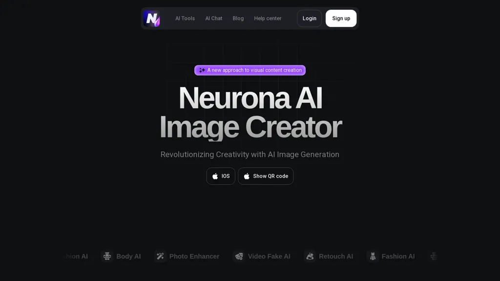 Neurona AI Image Creator 官网截图
