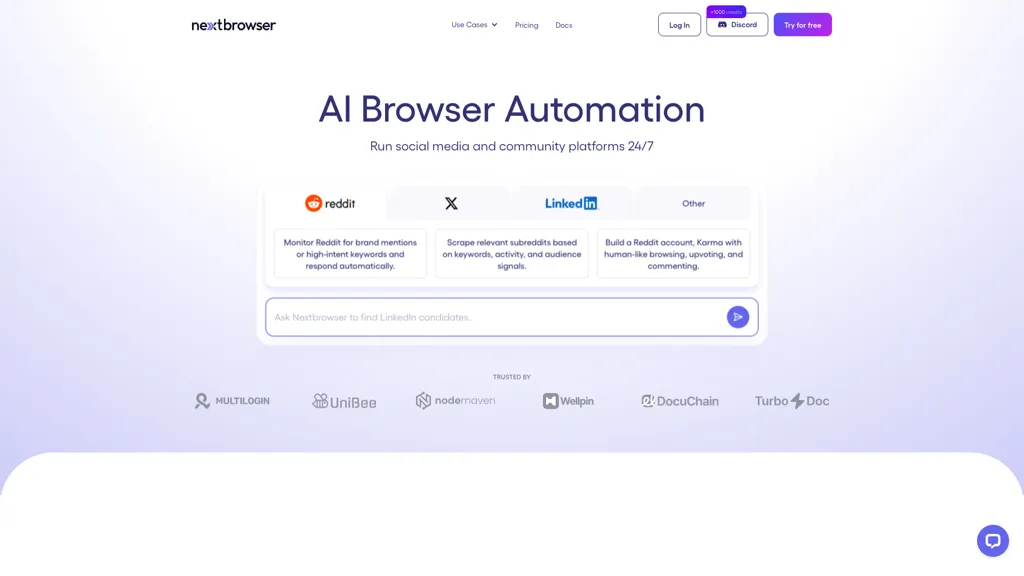 Nextbrowser 官网截图