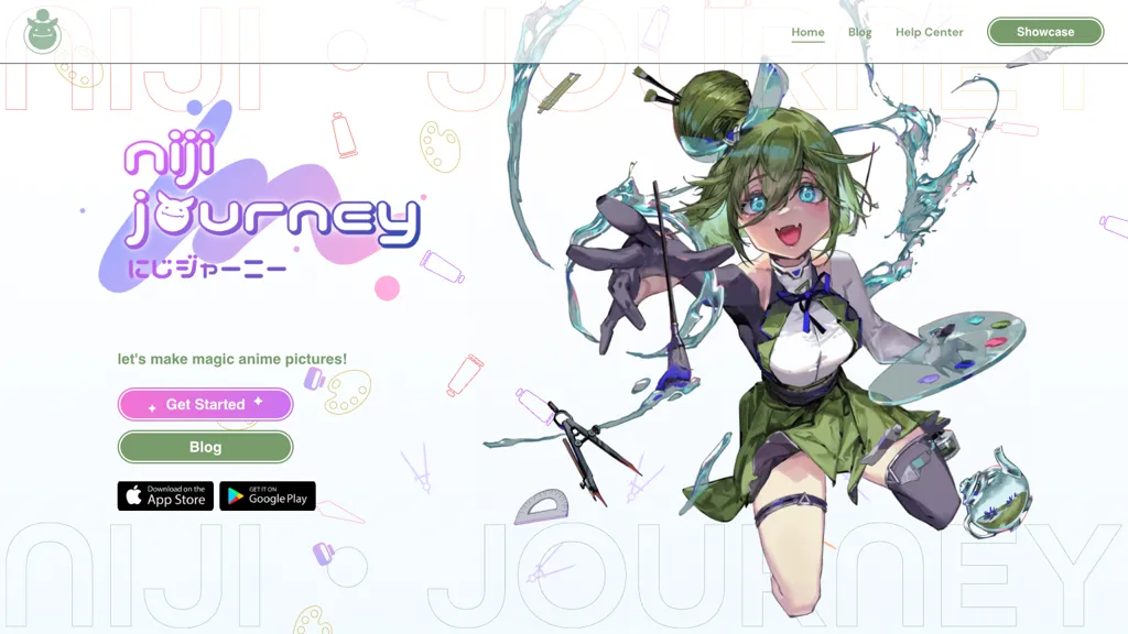 Nijijourney 官网截图