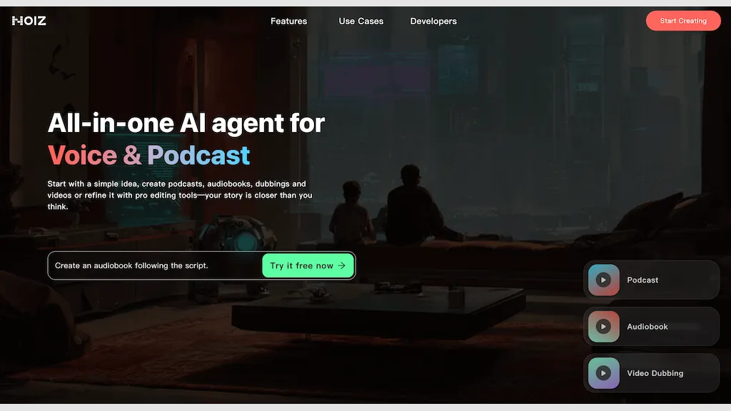 Noiz Agent 官网截图