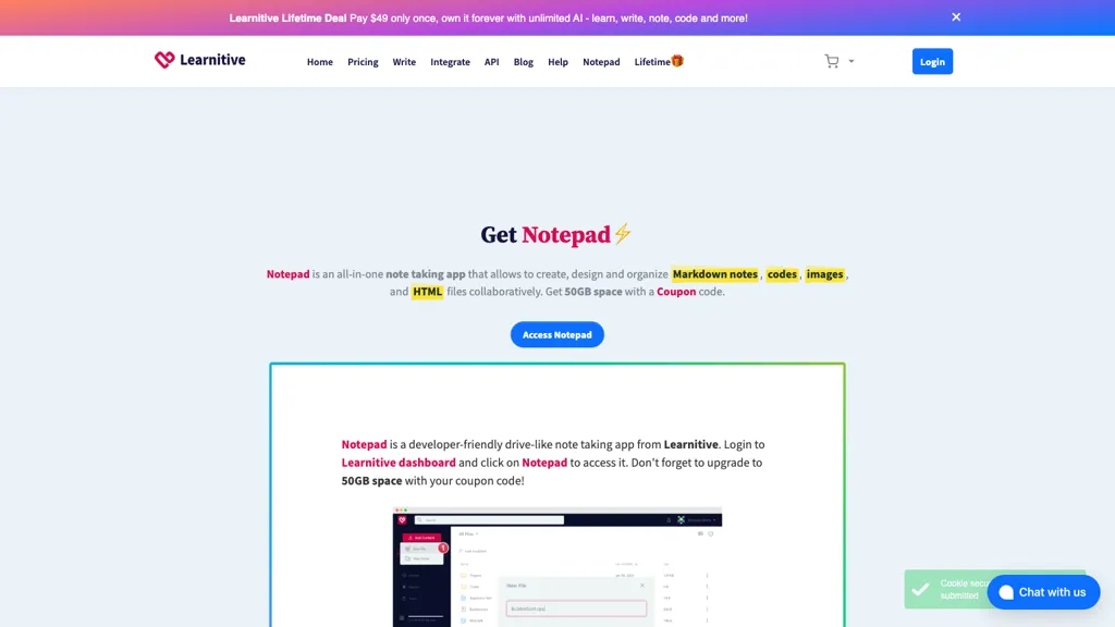 Notepad 官网截图