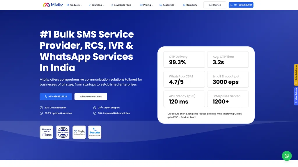 Omnichannel CPaaS Solution 官网截图