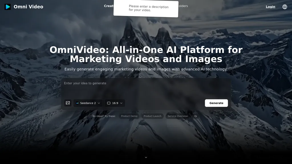 OmniVideo.net 官网截图