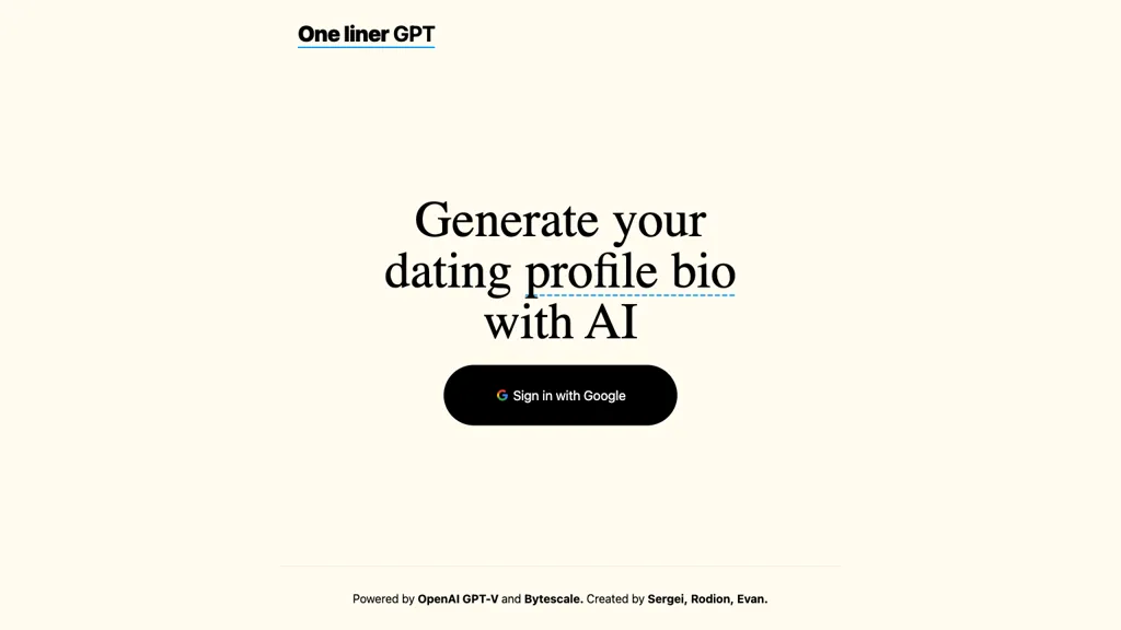 OneLiner 工具截图