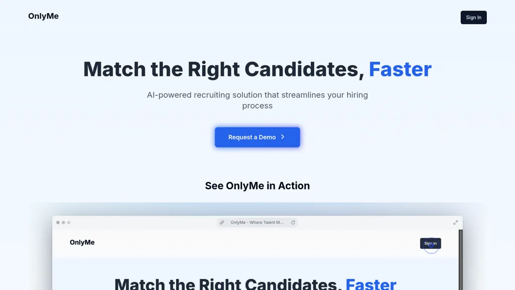 OnlyMe.AI 工具截图