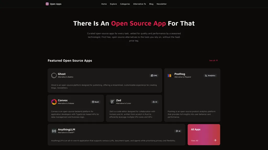Open Apps 官网截图