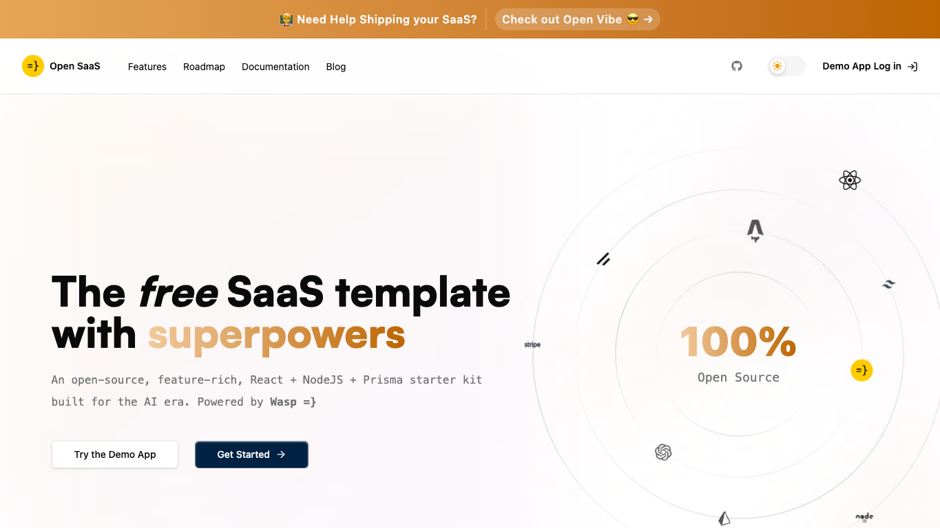Open SaaS 工具截图
