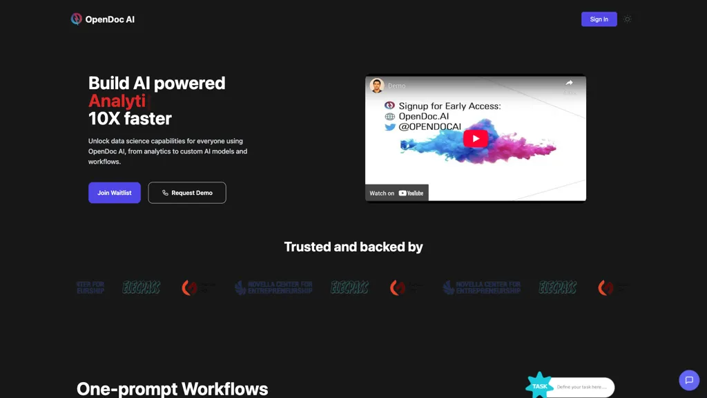 OpenDoc AI 工具截图