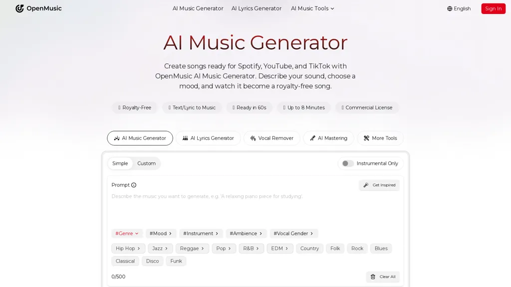 OpenMusic 工具截图