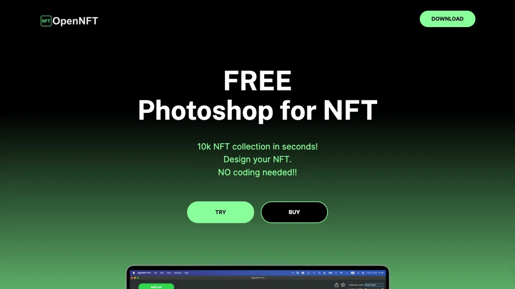 OpenNFT 官网截图