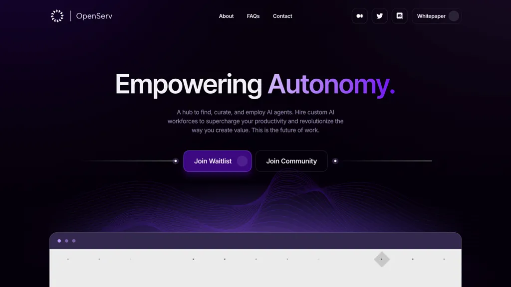 Openserv 工具截图