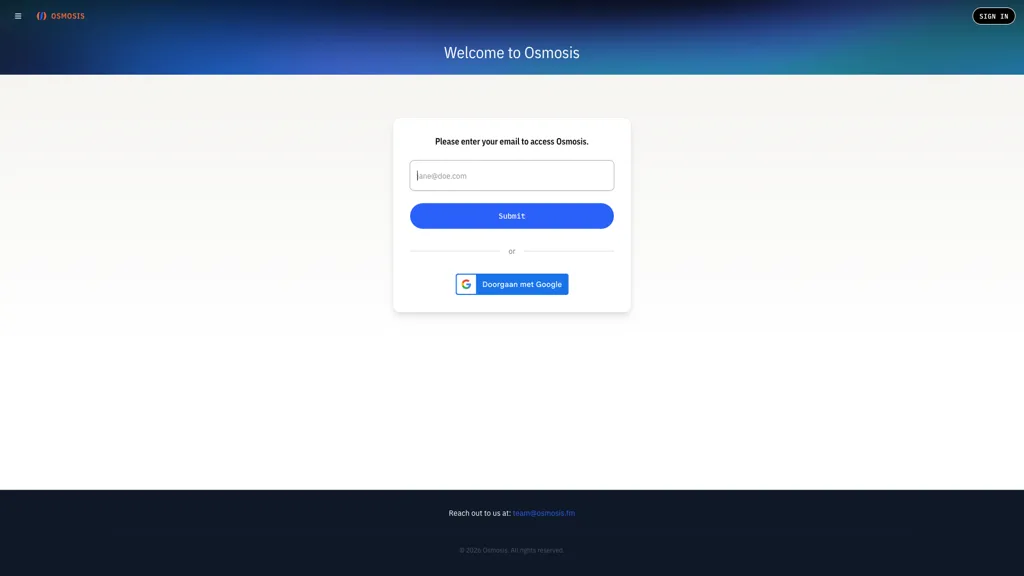 Osmosis 官网截图