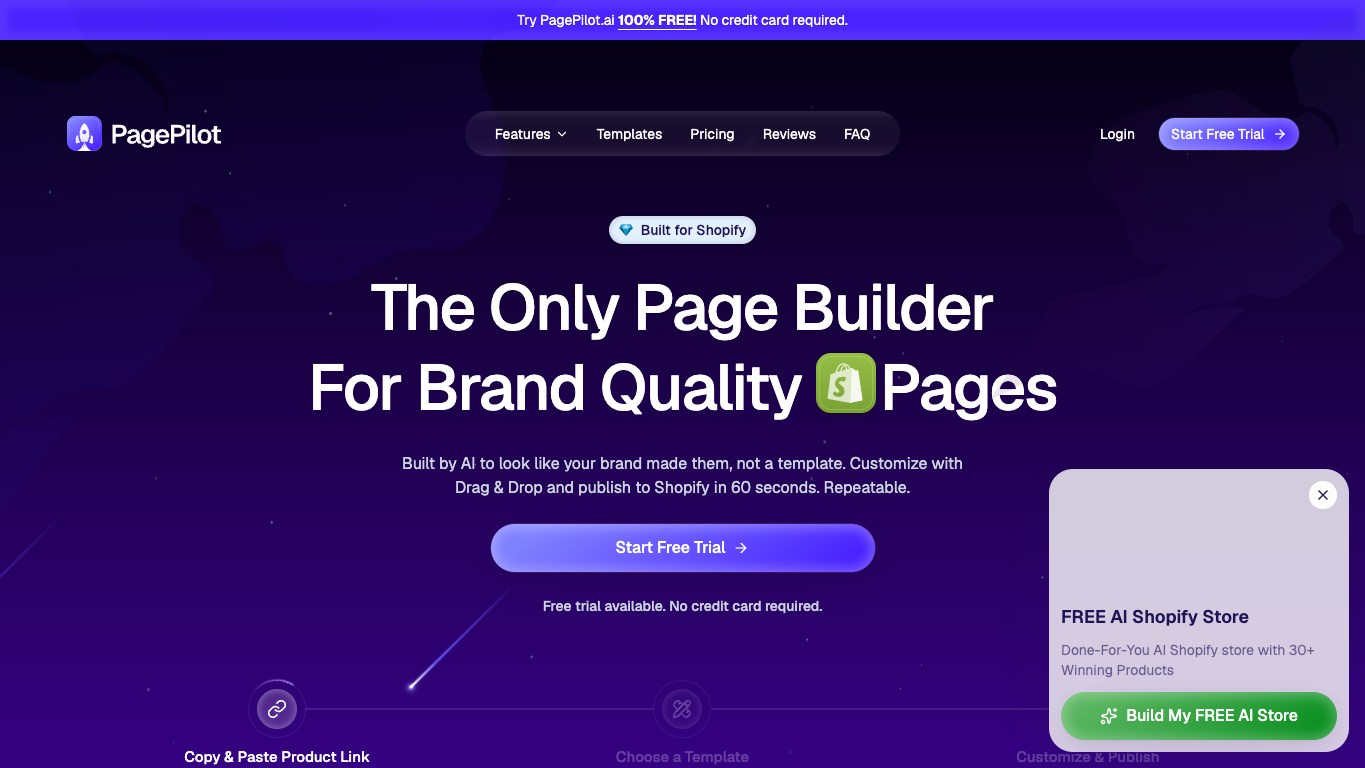 Page Pilot AI 官网截图