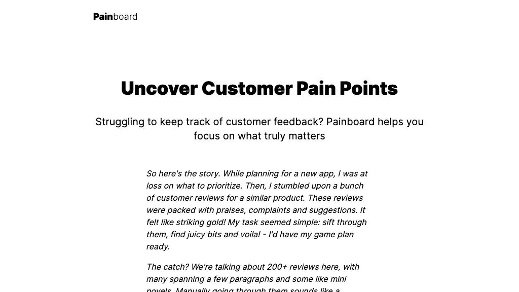 Painpoints 工具截图