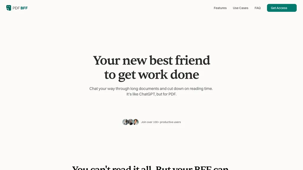 Pdf bff 工具截图