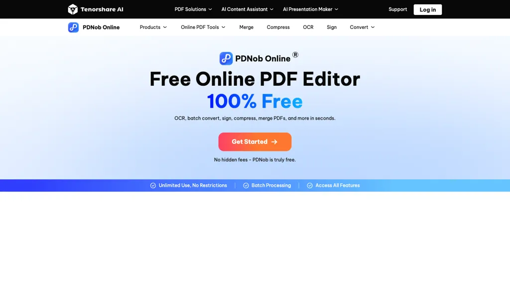 PDNob Online 官网截图
