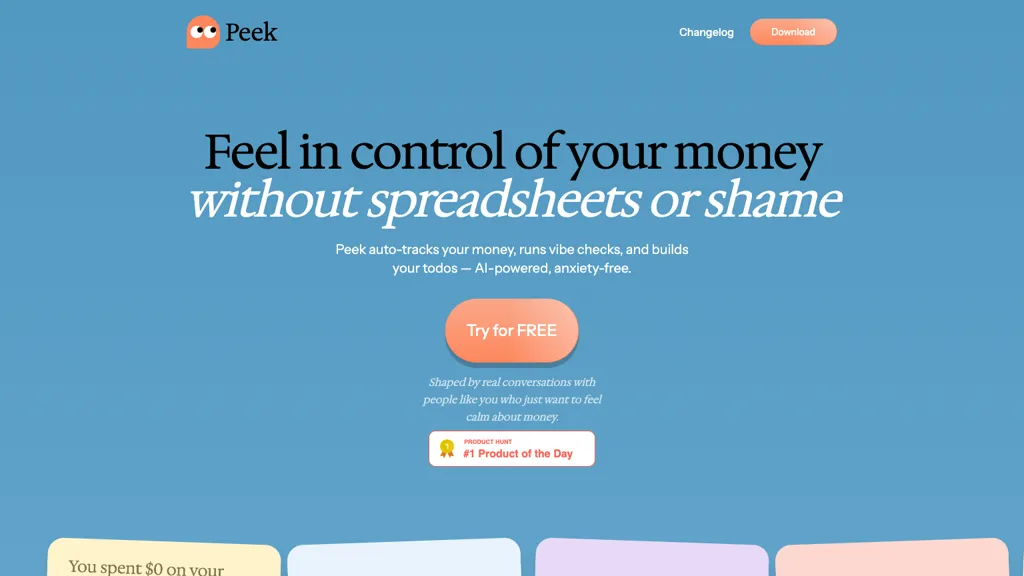 Peek.money 工具截图