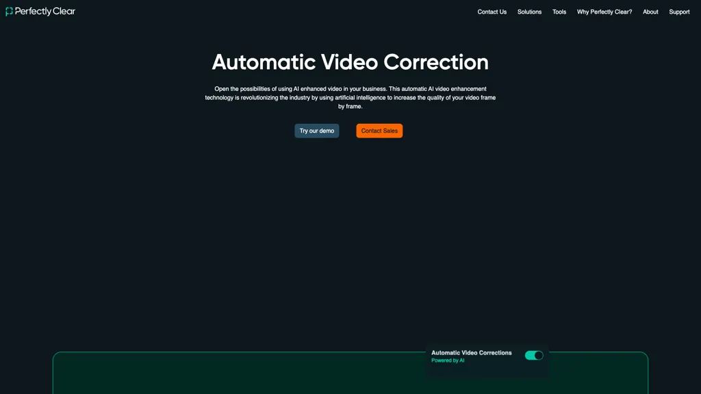 Perfectly Clear Video 官网截图