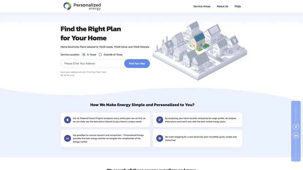 Personalized Energy 官网截图