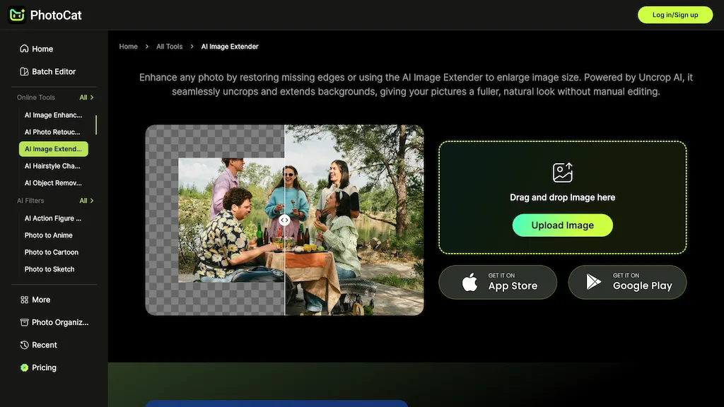 AI Image Extender 官网截图