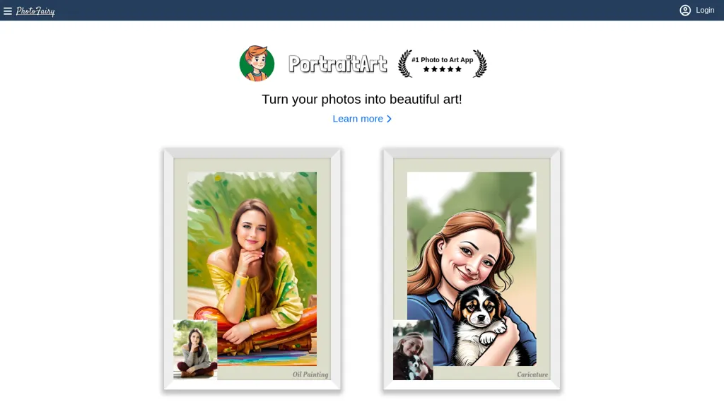 Photofairy 官网截图
