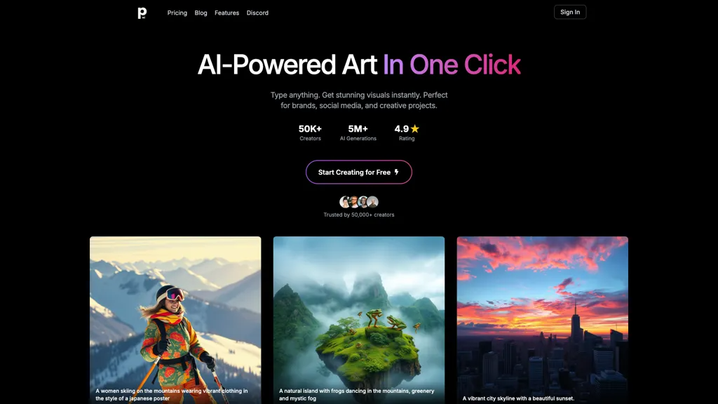 PhotoGenius.ai 官网截图