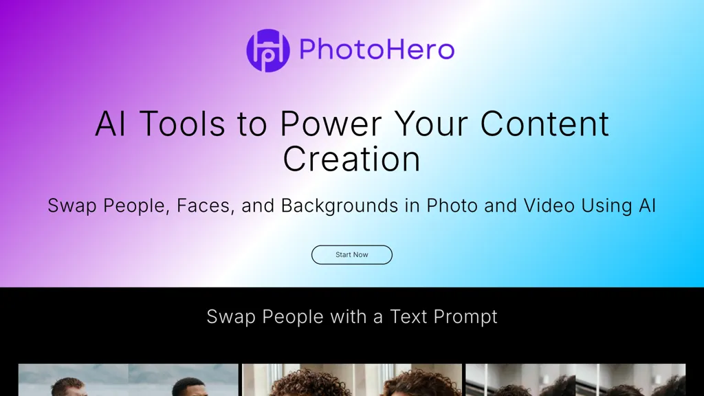 Photohero 官网截图