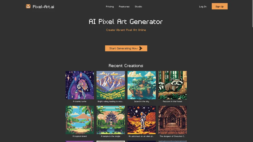 Pixel-art.ai 官网截图
